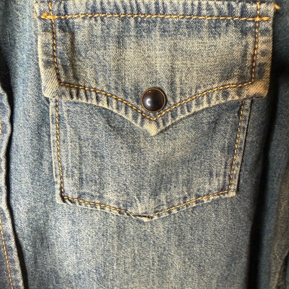 Saint Laurent  YSL Denim shirt/ made in Italy $1100 XS - Picture 15 of 16